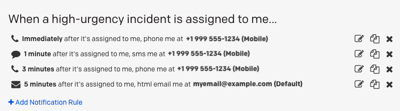 Use multiple contact methods for high urgency incidents